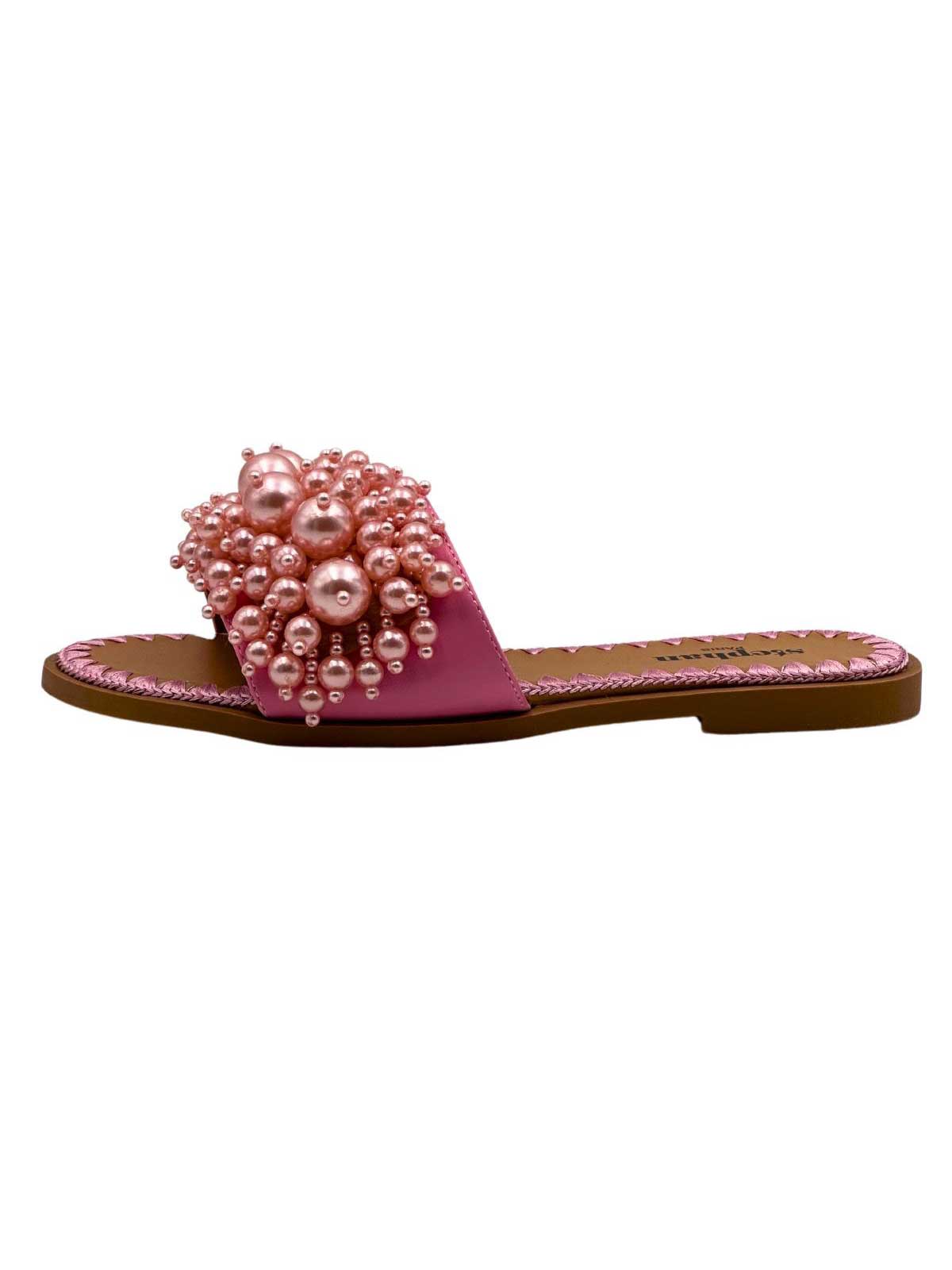 Malaika - Sandaler pyntet med store perler